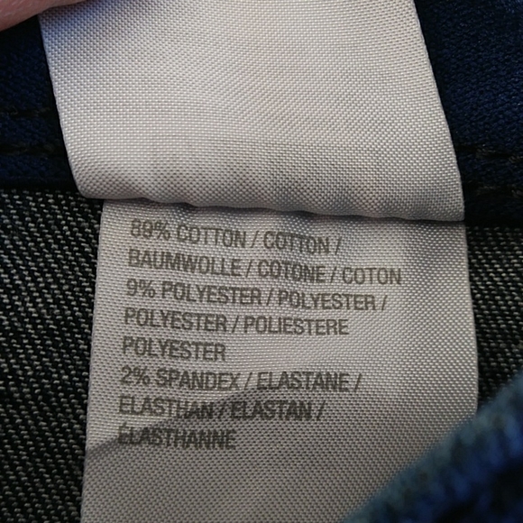 Isaac Mizrahi Live Distressed Cargo Jeans 18W Dk Indigo - Picture 9 of 16